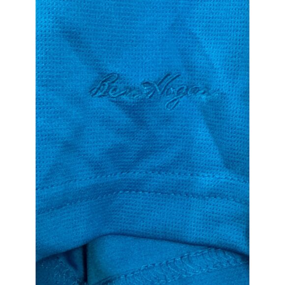 Ben Hogan Golf Polo Shirt Men XL Performance Polyester Blue Striped Short Sleeve - Picture 6 of 6